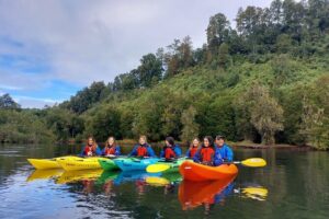 Kayak through the Sunken Forest of the Maullín River - Your guide team and the biodiversity focus (Filipe is a recurring favorite)