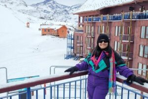 Panoramic Andes Valle Nevado and Farellones - Valle Nevado (public sector when possible), with El Colorado as the backup